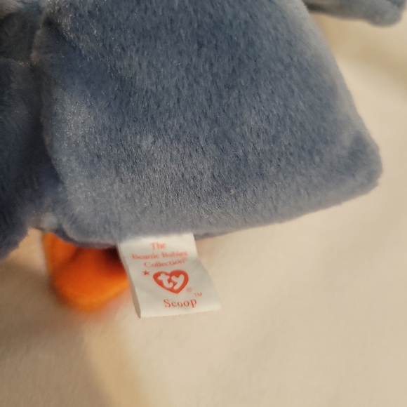 1996 VINTAGE RETIRED TY Beanie Baby, SCOOP the Pelican PE Pellets Mint Tags - Picture 5 of 5